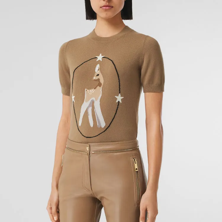 Burberry Loose Fit Sweater Women's Camel-3