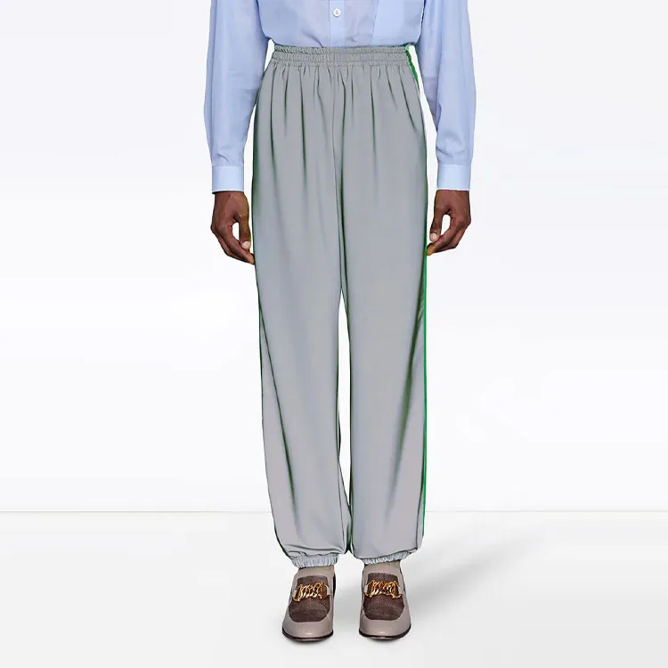 GUCCI Knitted Sweatpants Men Silver-1