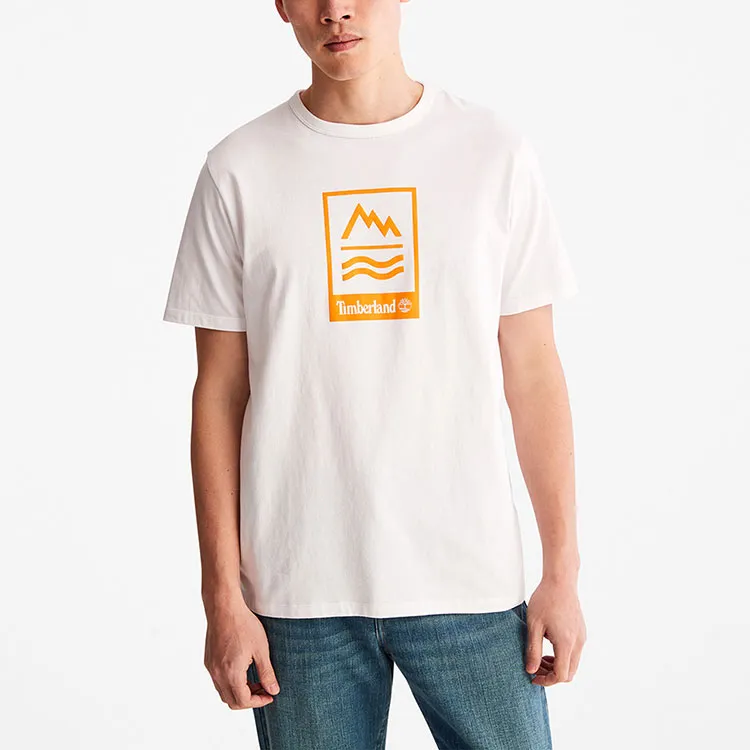 Timberland T Shirt American Vintage Men's White-3