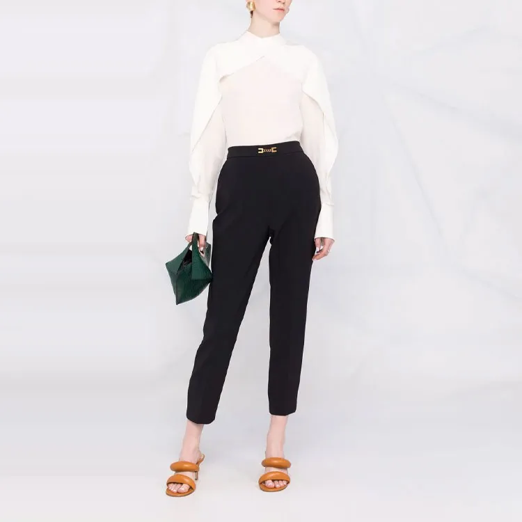 Elisabetta Franchi SS22 Pants Women's Black-1