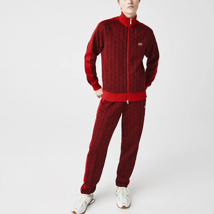 LACOSTE SS22 Sweatshirt Unisex Dark Red-1