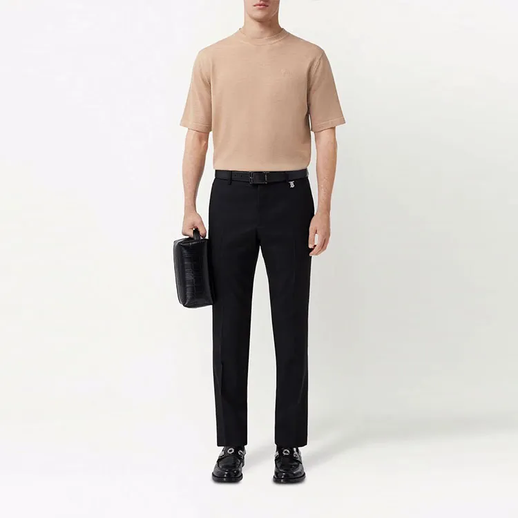 Burberry Monogram Motif Wool Silk T Shirt-1