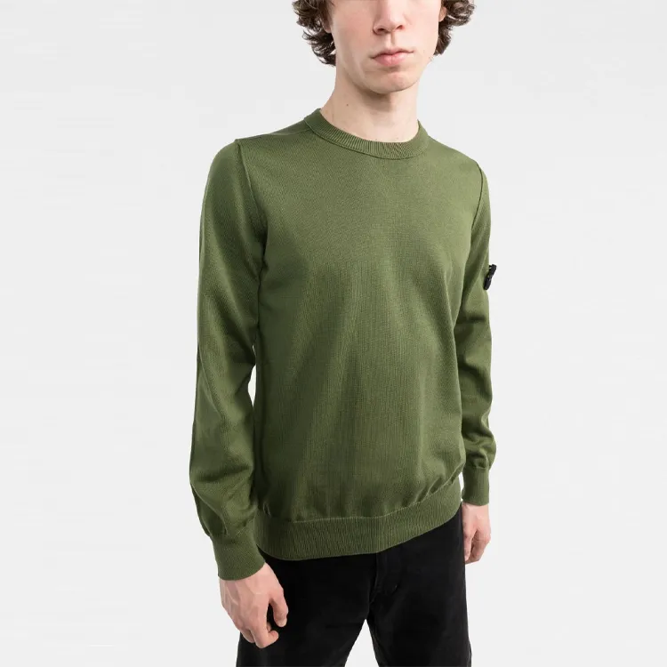 STONE ISLAND Sweatshirts Men Army Green-3
