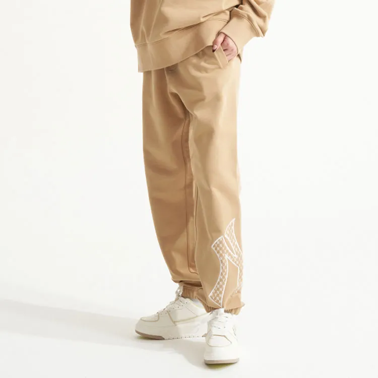 MLB Knitted Sports Pants Unisex Dark Beige-3