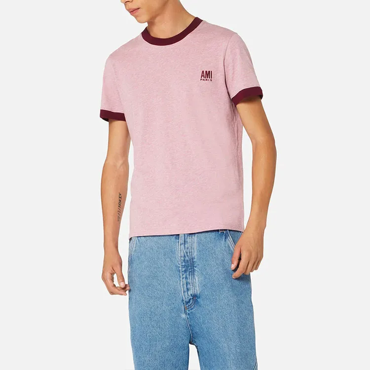 AMIPARIS SS22 T Shirt Men's Pink-1