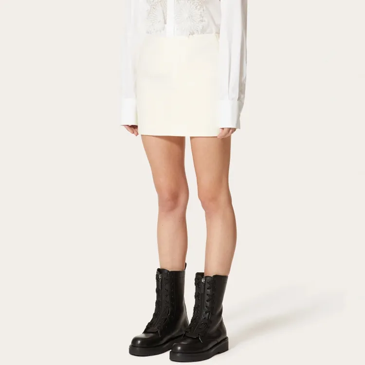 Valentino Casual Short Skirts Women's White-2
