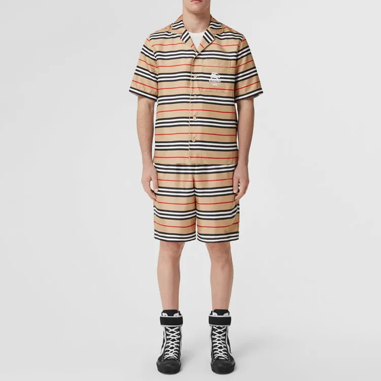 Burberry Icon Silk Pajama Shirt-1