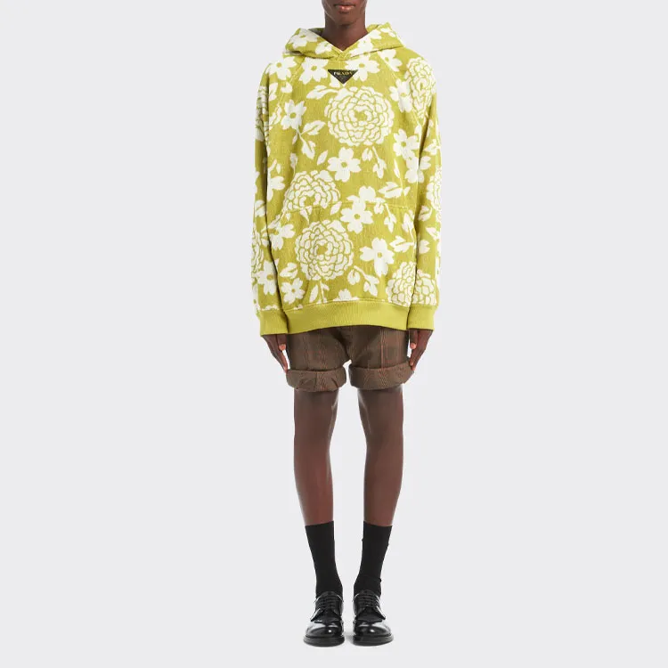 PRADA Floral Print Hoodie-1