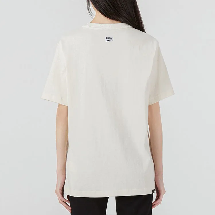 PUMA Set in Sleeve T Shirt Women's Ecru-3