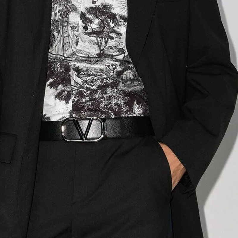 Valentino V Logo Signature Belt-2