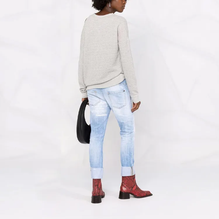 DSQUARED 2 Distressed Cropped Jeans-2