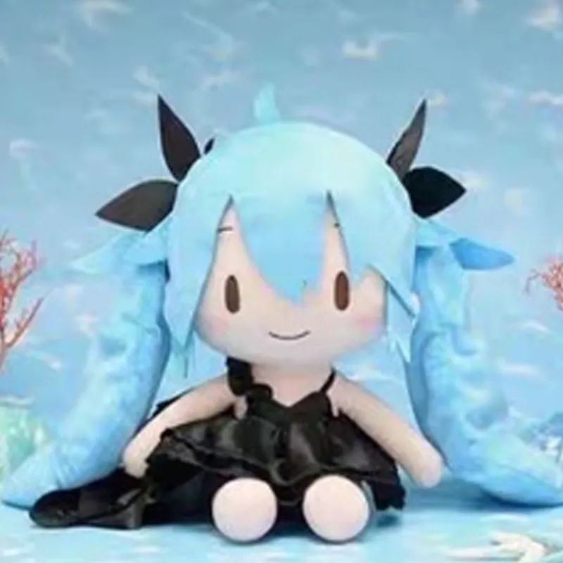 SEGA VOCALOID Hatsune Miku Deep Sea Girlish Fufu Dolls Plush Doll 27cm Height Japan Version-1