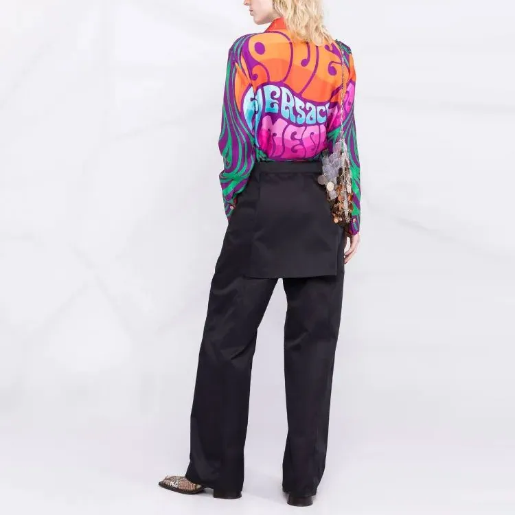 VERSACE Shirts Women's Orange-2