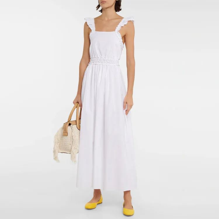 Chloe SS22 Sleeveless Dress Women's White-1