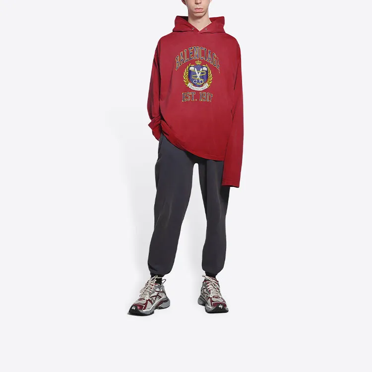 Balenciaga Sweatshirt Loose Fit Style Men's Red-2