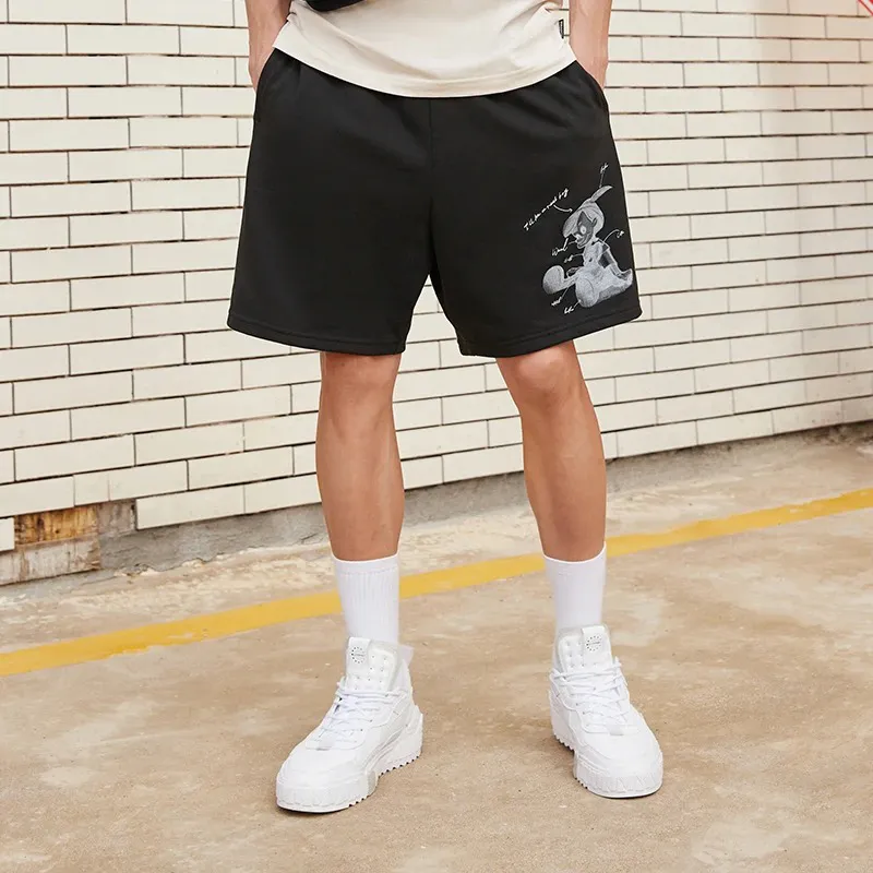 Disney X LINING Sports Life Collection Casual Shorts Men Black-3