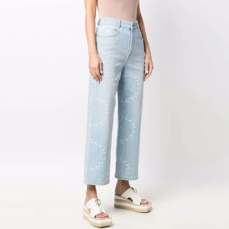 Stella McCartney Distressed High-Rise Jeans-3
