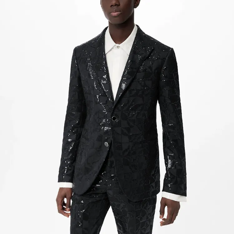 LOUIS VUITTON New Quarterly Products Of LV Business Suits Men Black-3