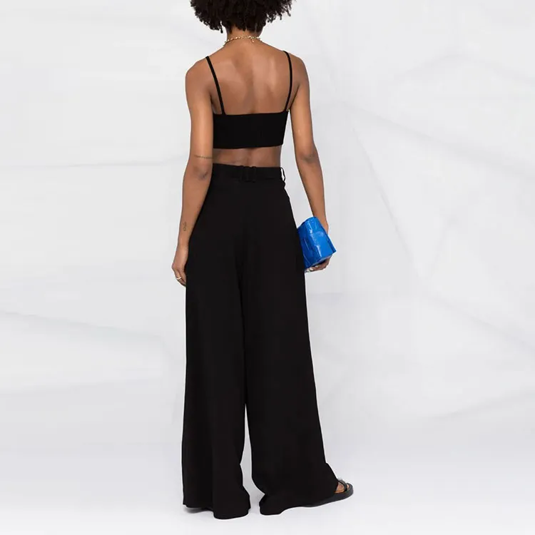 BALMAIN SS22 Knitted Sports Pants Women's Black-2