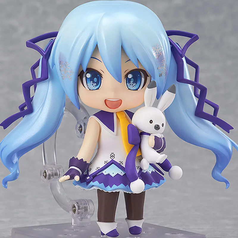 GSC Hatsune Miku No. 380 Snow Hatsune Miku Magical Snow Ver. Nendoroid Chibi Figures 10cm-2