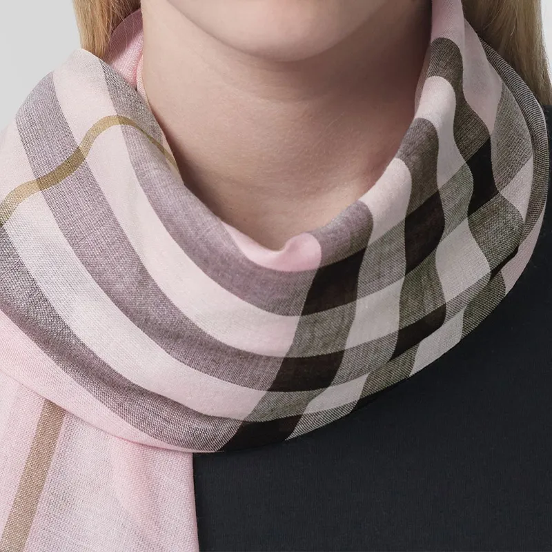 Burberry Check-pattern Cashmere Scarf-3