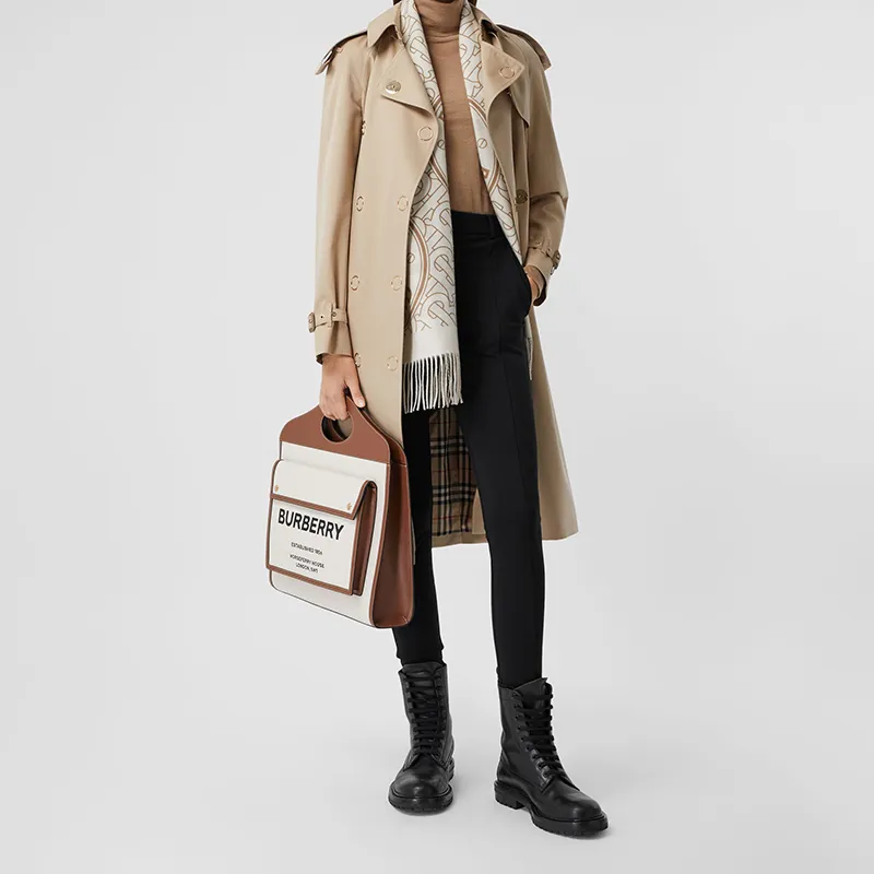 Burberry Knit Scarves Women's White-4