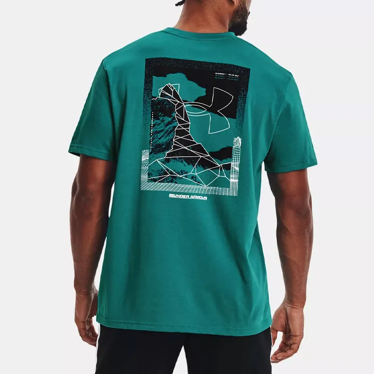 Under Armour T Shirt Men's Lake Green-4