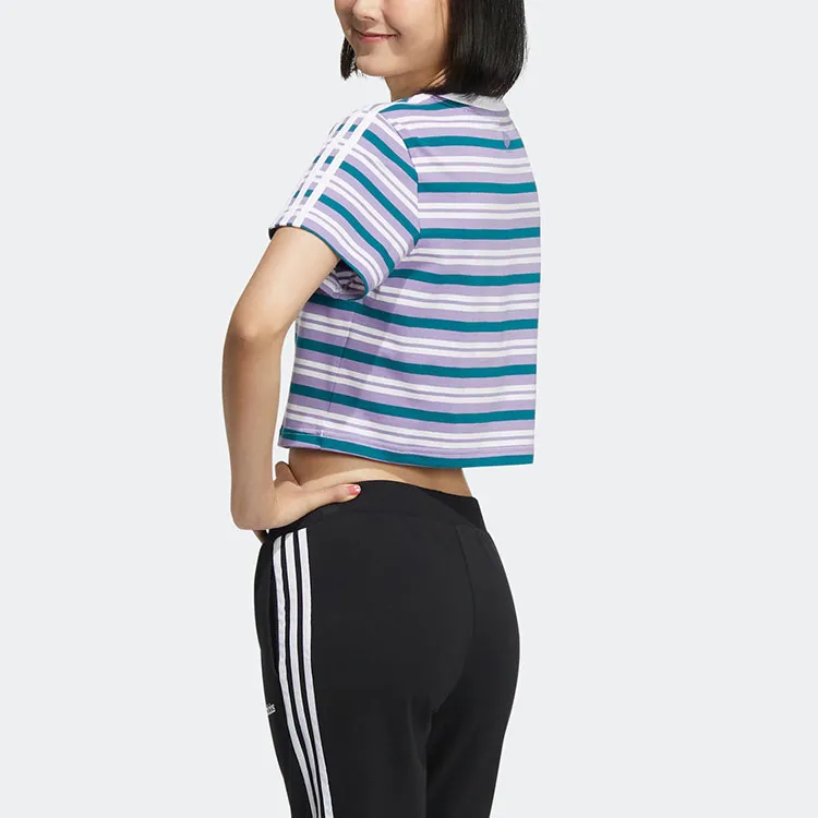 Adidas Neo T Shirt Women's Blue Purple-2