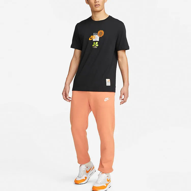 Nike T Shirts Men Black-2
