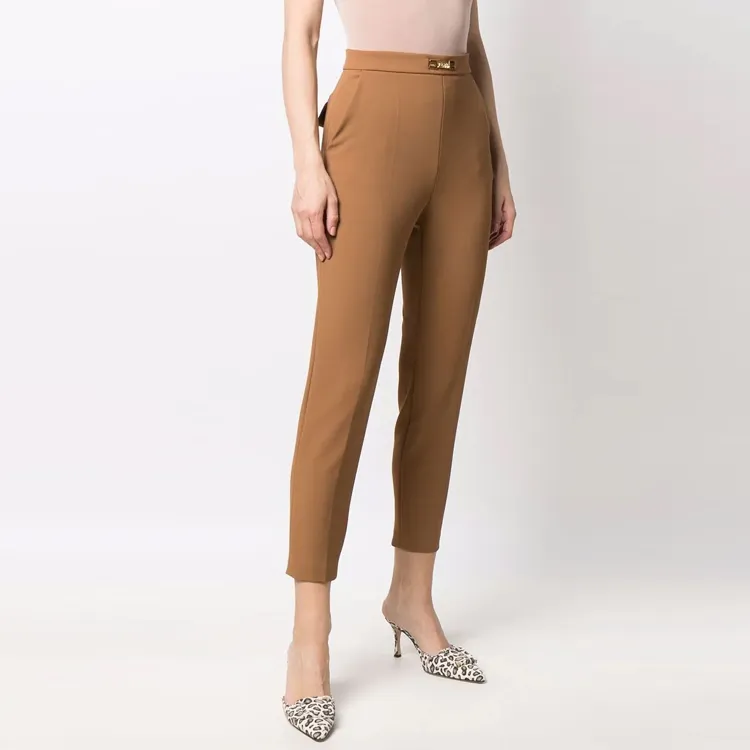 Elisabetta Franchi SS22 Pants Women's Brown-2