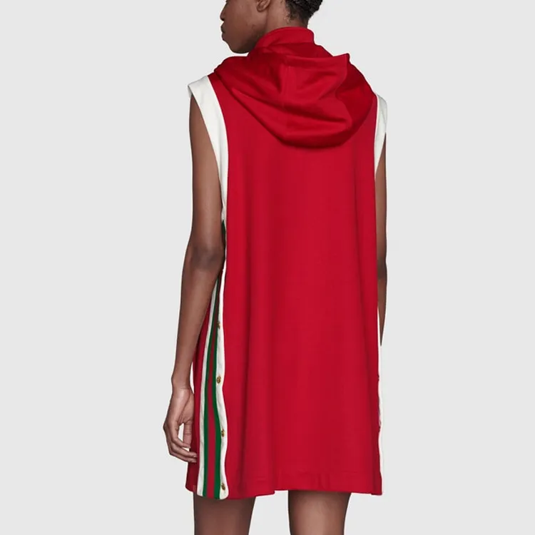 GUCCI Technical Jersey Dress Red-4