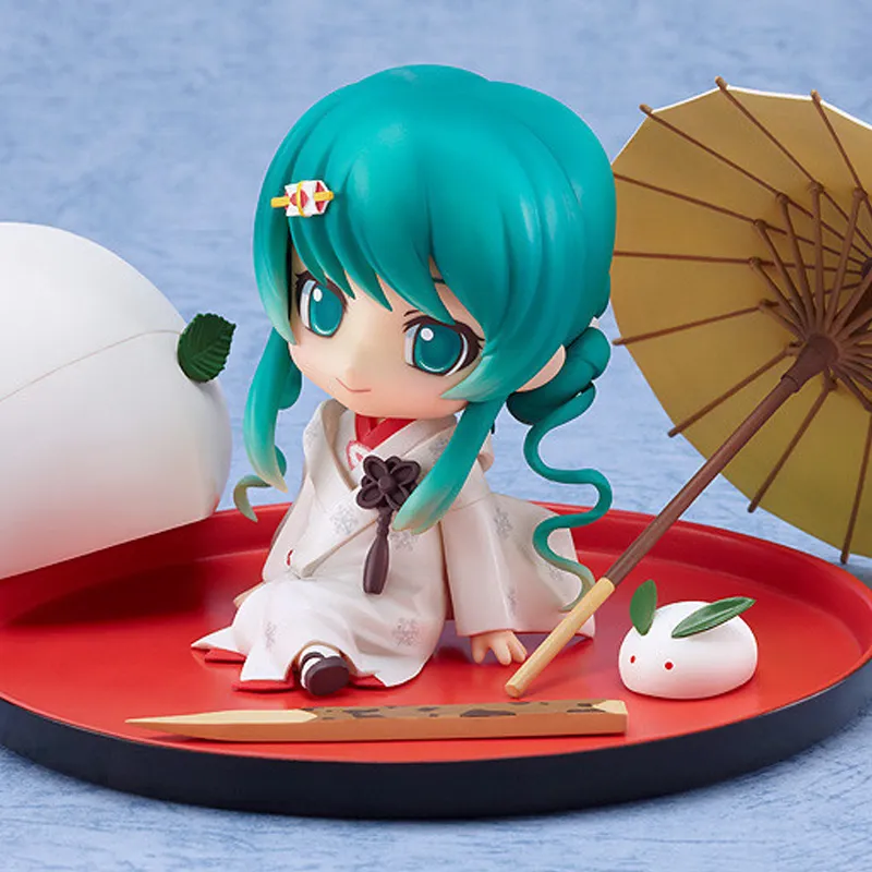 GSC Hatsune Miku No.303 Snowy Sound White Edition Nendoroid Chibi Figures 10cm-3