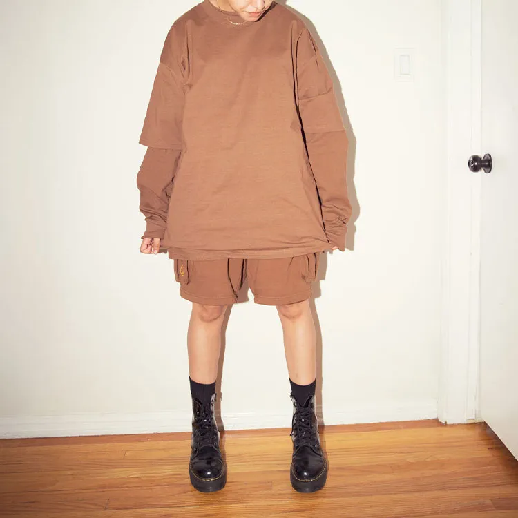 Drew House Smiley Collection Casual Shorts Unisex Brown-2