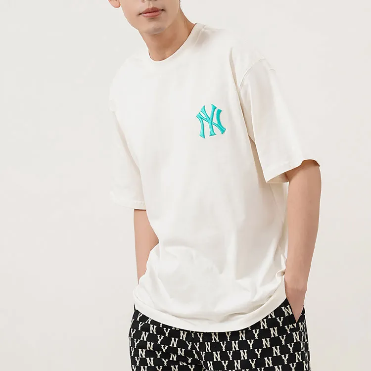 MLB Drop Shoulder Sleeve T-Shirt Unisex Cream-2