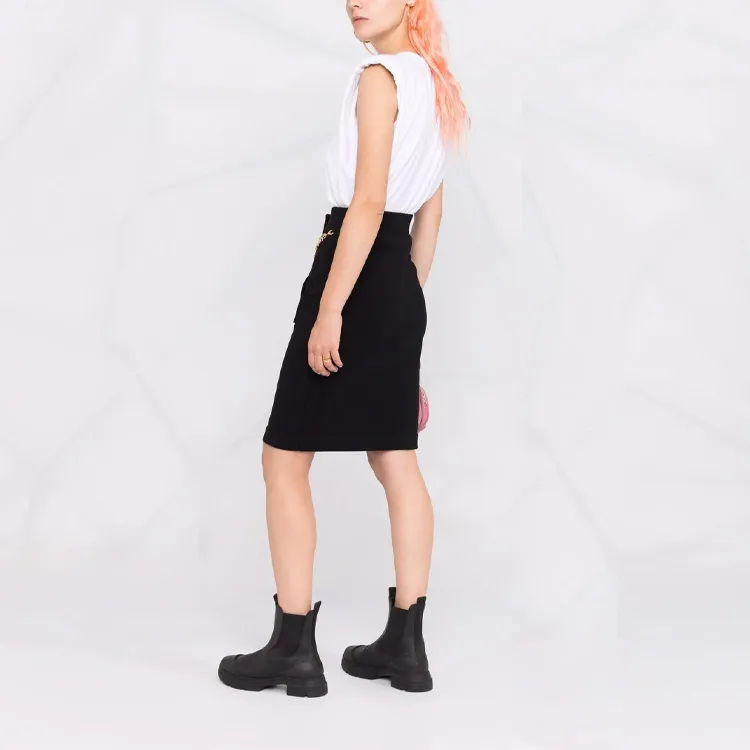 MOSCHINO Casual Long Skirts Women's Black-2
