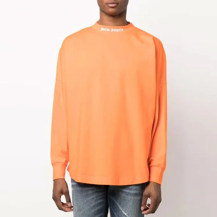 PALM ANGELS Classic Logo Over Long Sleeve T Shirt-1