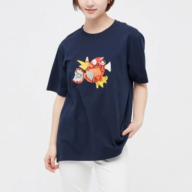 UNIQLO Pokémon Co Branded Series T Shirts Unisex Navy Blue-3