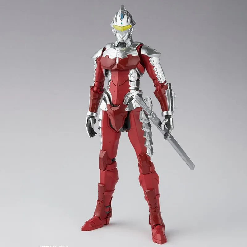 BANDAI S.H.Figuarts Ultraman Suit Version 7 The Animation Action Figure Red & Silver-4