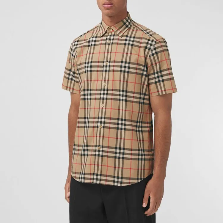 Burberry Checked Short Sleeved Shirt-3