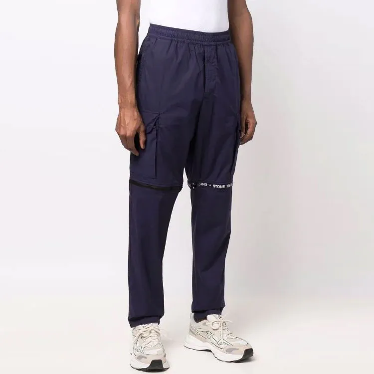 STONE ISLAND SS22 Casual Pants Men's Blue-1