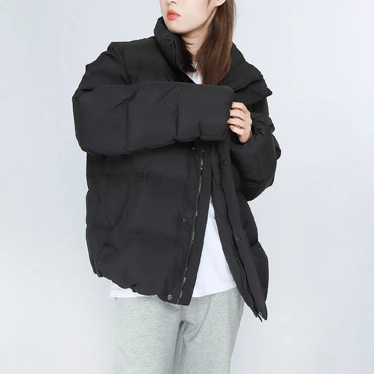 MLB Base Logo Down Jackets Unisex Black-2