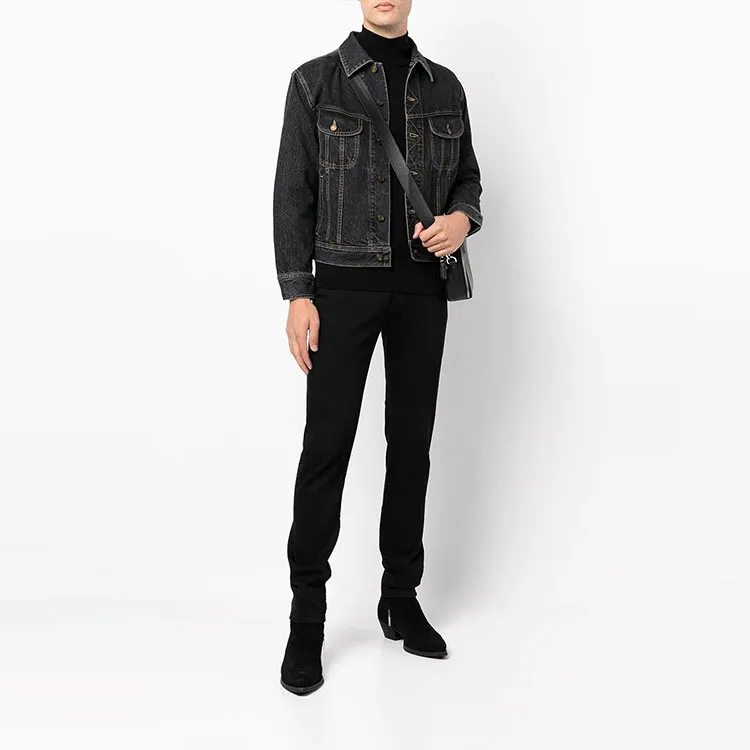 SAINT LAURENT SS22 Denim Jacket Men's Black-1