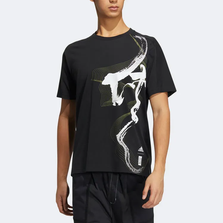 Adidas T Shirts Men Black-1