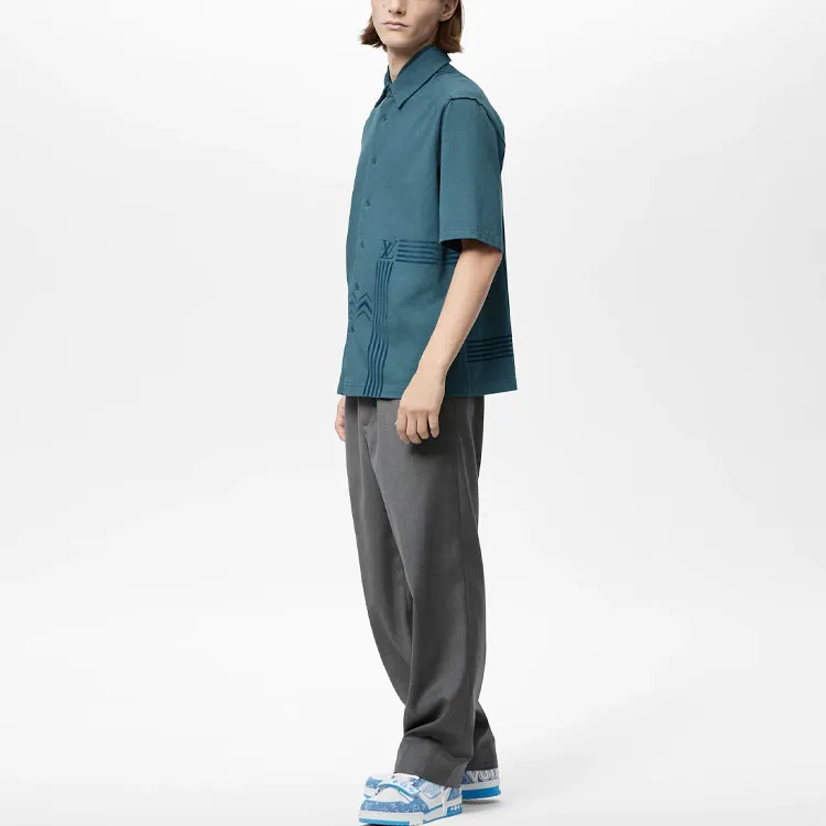 LOUIS VUITTON SS22 Shirt Men's Blue-3