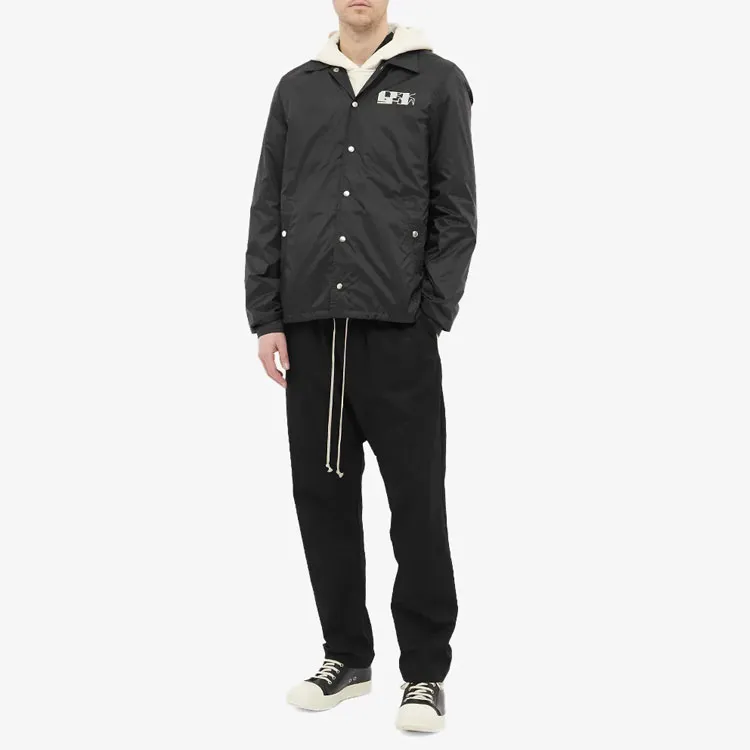 Rick Owens DRKSHDW Logo Print Snap Front Jacket-1