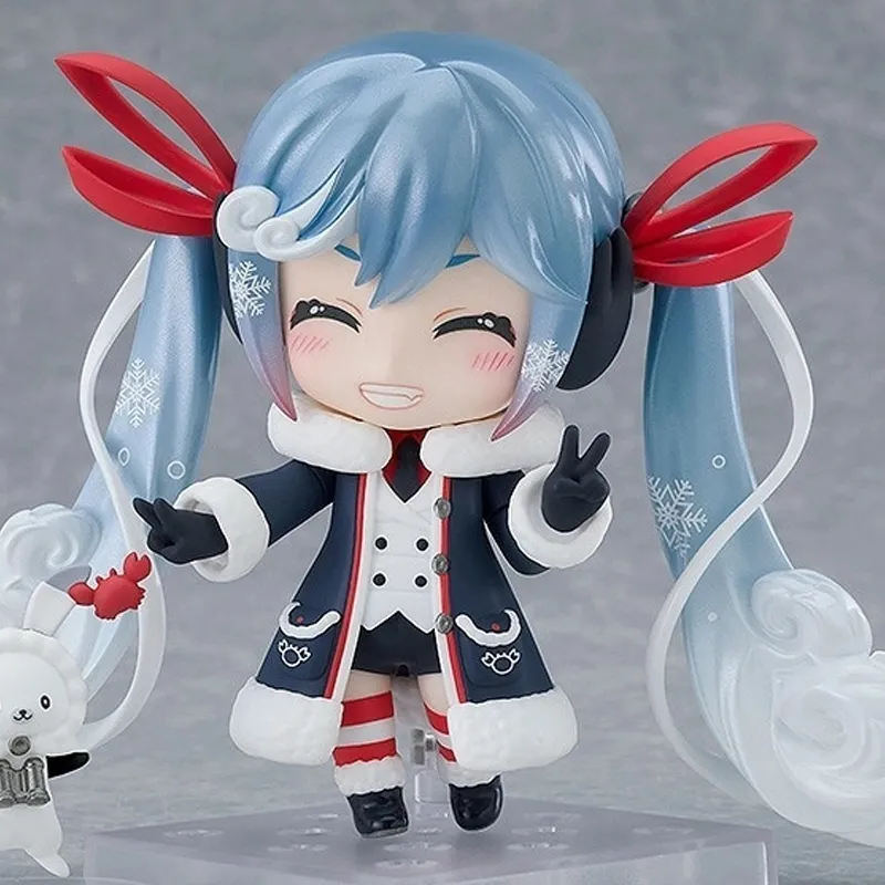 GSC Hatsune Miku No.1800 Snow Halation Grand Voyage Ver Nendoroid Chibi Figures 10cm-2