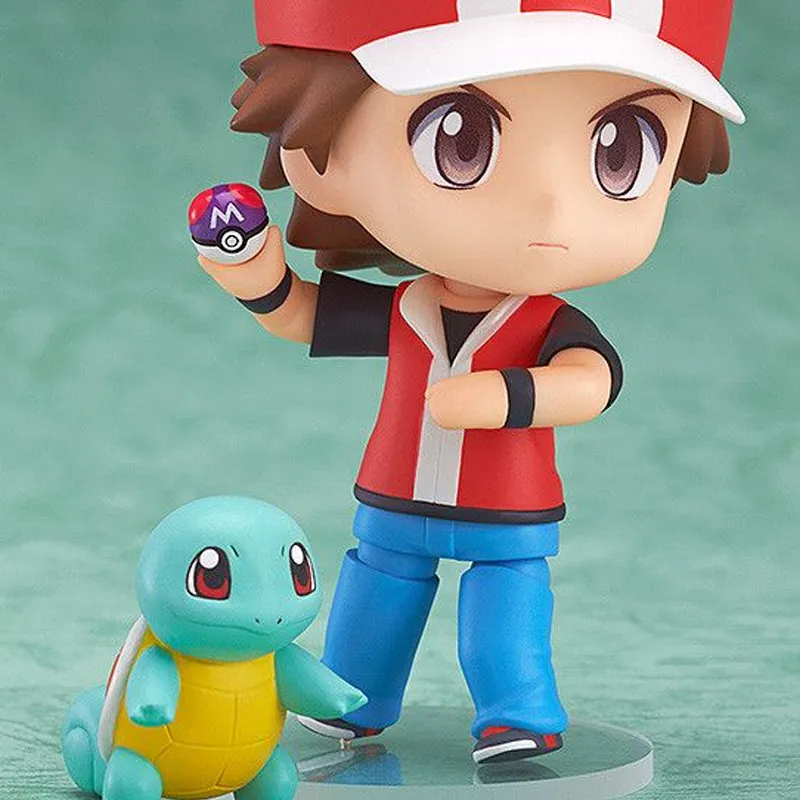 GSC Charmander No. 425 Pokémon Rare Seed && Red Squirtle Nendoroid Chibi Figures 10cm-1