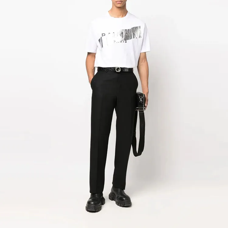 BALMAIN T Shirts Men White-1