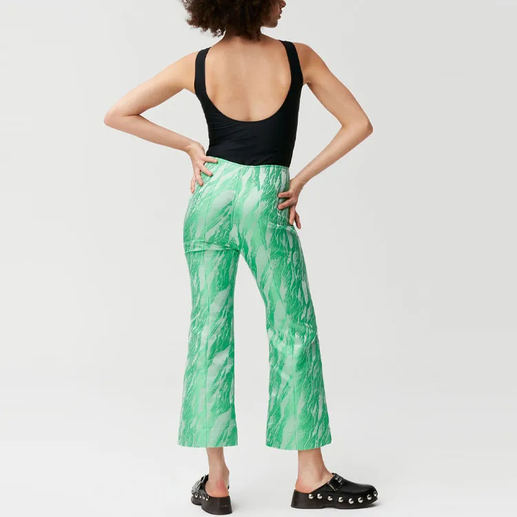 GANNI Casual Pants Women's Green-5