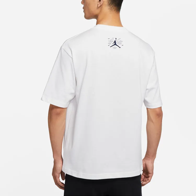 Jordan T Shirts Men White-3